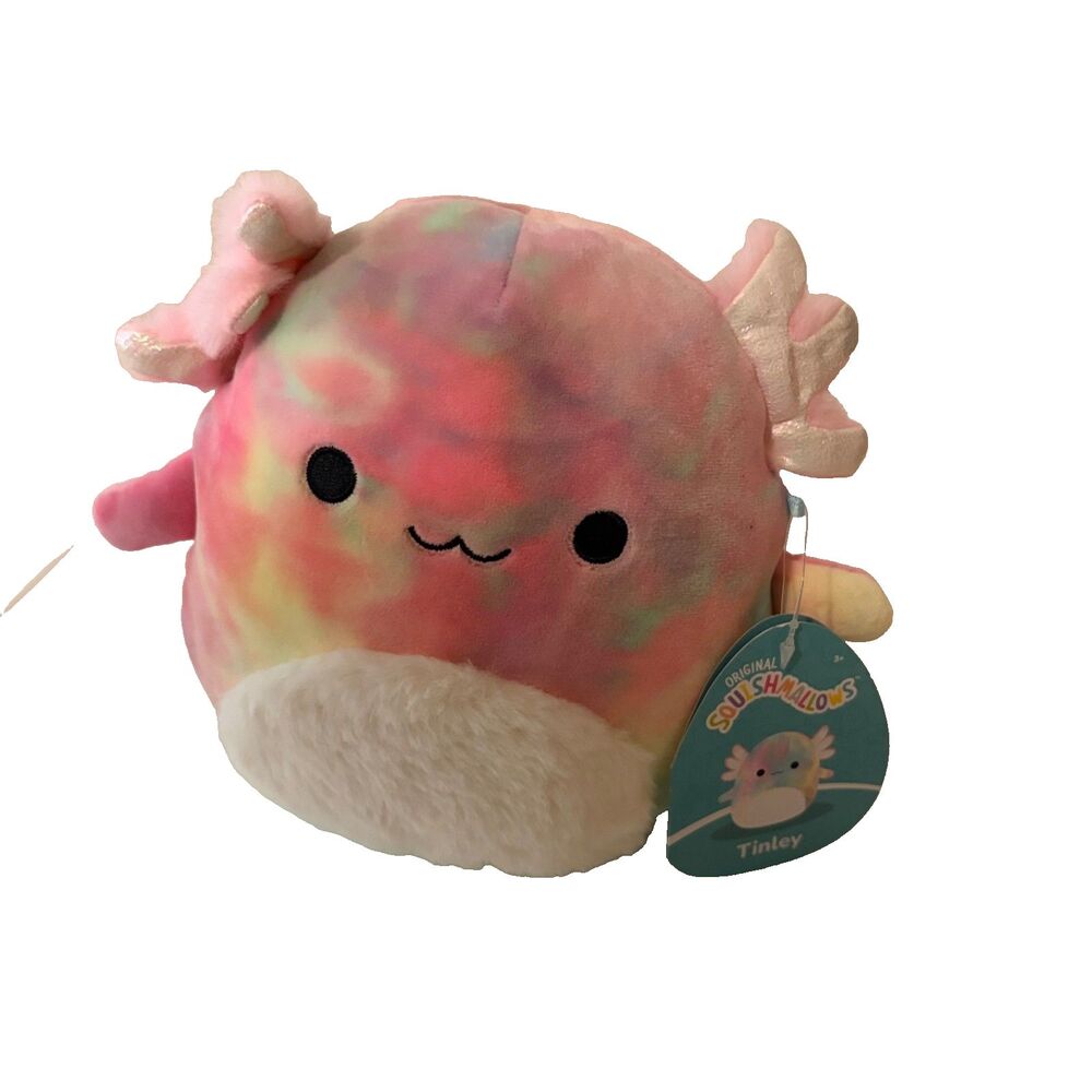 Squishmallow Tinley the Axolotl Plush Stuffed Animal Pink Tie-Dye NWT